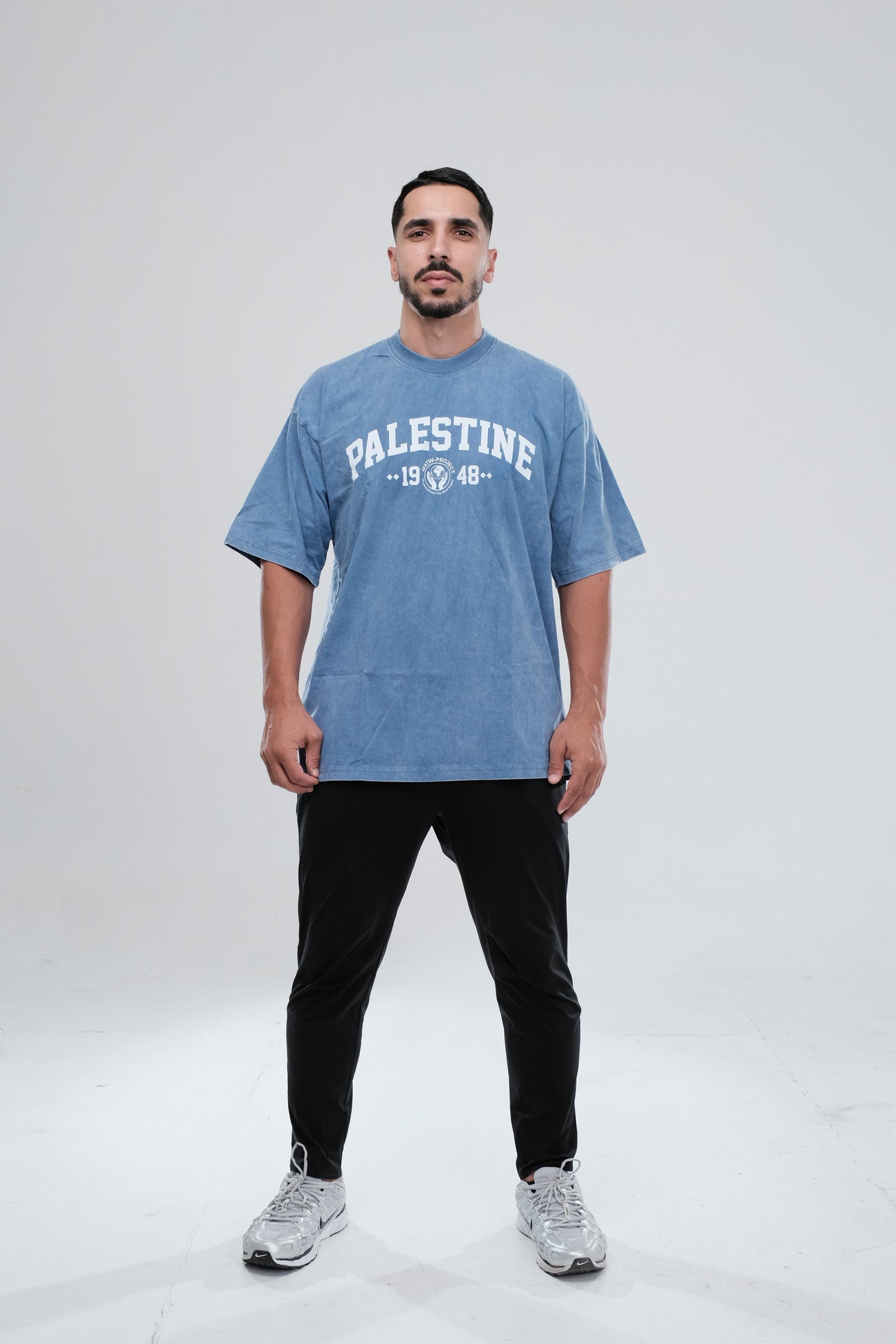 Blue Stonewash 1948 Palestine Tee
