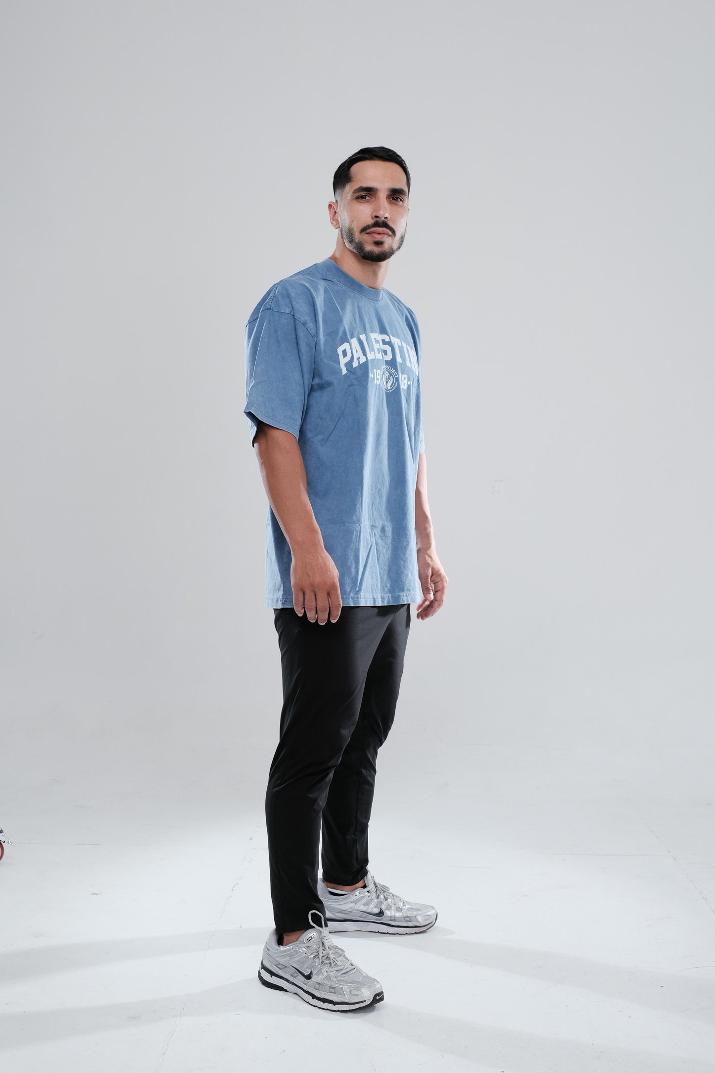 Blue Stonewash 1948 Palestine Tee
